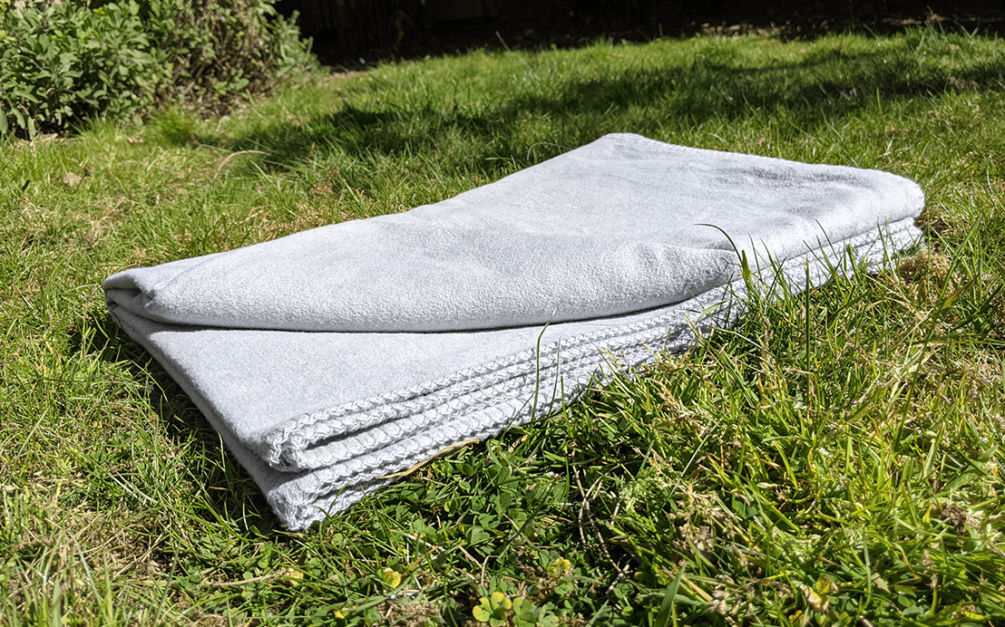 yoga blanket grey