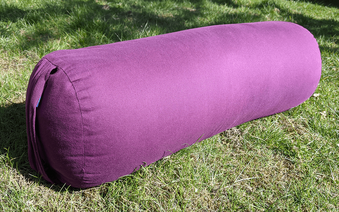 yoga bolster purple